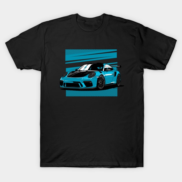 GT3 RS Racecar Motorsport 911 991 Car T-Shirt by Automotive Apparel & Accessoires